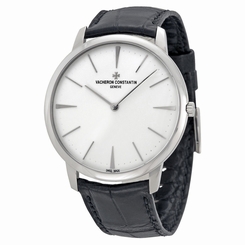 Vacheron Constantin Patrimony Grand Taille White Gold Black Alligator Mens 7640127960905