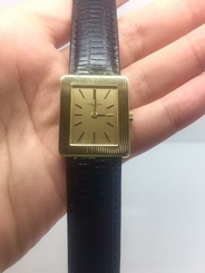 VACHERON CONSTANTIN 18K YELLOW GOLD MEN'S WATCH W/LEATHER BAND