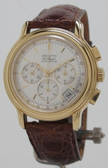  Zenith Ref Chronometer Chronomaster 18k Gold El Primero Chronograph