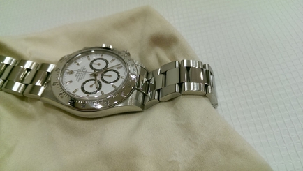 ROLEX A SERIES ZENITH STEEL DAYTONA WITH BOX AND PAPERS RARE 16520 WHITE DIAL