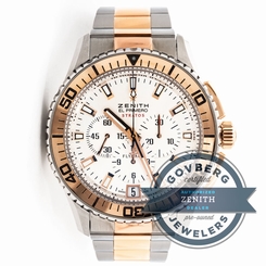 Zenith El Primero 51-2061-405-1-M2 Automatic Steel Rose Gold Bracelet Mens Watch