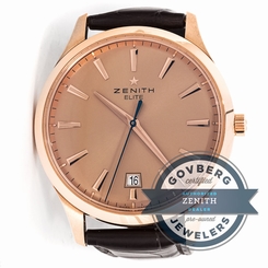 Zenith Captain Elite 18.2111.400/1.C498 Automatic Rose Gold Date Mens Watch