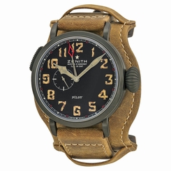 Zenith Mens Pilot Montre d'Aerone GMT Automatic Swiss Watch 96.2431.693/21.C738