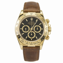 Rolex Cosmograph Daytona 18K Automatic Chronograph Zenith Black Dial Ref. 16518