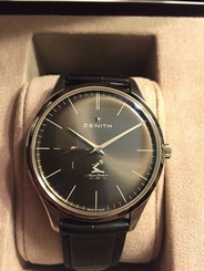 Mens Zenith Elite Ultra Thin 03.2017.681/27.C493 Stainless Steel Automatic Watch