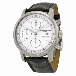Baume and Mercier Classima Automatic BlackLeather Mens Watch MOA8591