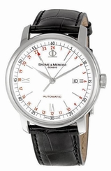 New Baume & Mercier Classima Executives Automatic GMT Men's Leather Watch 8462 7612456273308