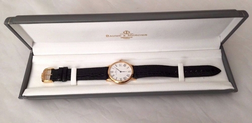 Baume & Mercier Classima Solid 18K Yellow Gold Swiss Watch MV045077