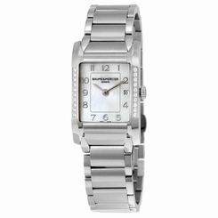 Baume and Mercier Hampton Mother of Pearl Diamond Ladies Watch 10051 7612456775659