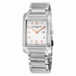 Baume and Mercier Hampton Silver Dial Stainless Steel Ladies Watch 10023 845960041614