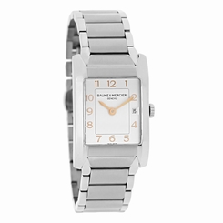 Baume & Mercier Hampton Classic Ladies Silver Dial Swiss Quartz Watch 10049 7612456775635