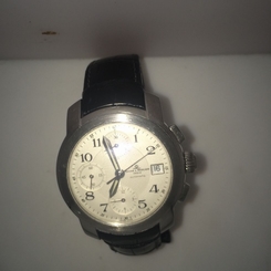MENS BAUME MERCIER CAPELAND CHRONOGRAPH STAINLESS MV045216 DEPLOYMENT BUCKLE