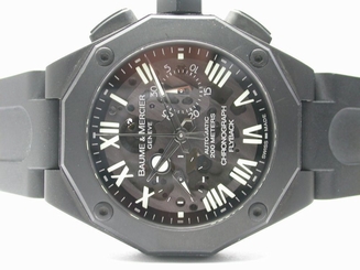 BAUME & MERCIER PVD RIVIERA SPORT XXL FLYBACK CHRONOGRAPH 65654 WATCH MOA08834