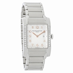 Baume & Mercier Hampton Ladies Silver Dial Diamond Swiss Quartz Watch 10023 845960041614