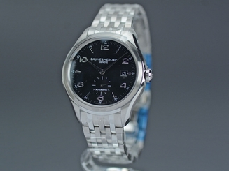 Pre-Owned/Never Used BAUME&MERCIER Clifton SS Black Men's AT Watch MOA10100, MR