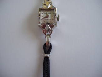 Baume & Mercier Ladies 14KT Gold Rectangular Quartz Great Condition