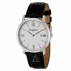 NWT BAUME AND MERCIER MOA10097 MEN'S CLASSIMA EXECUTIVES WATCH Black Silver RELO