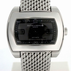 Pre-Owned BAUME & MERCIER Hampton MOA08341 SS Gray Dial Automatic Men's Watch,MD
