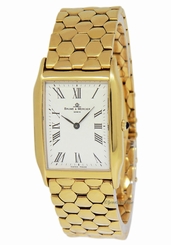 Baume Mercier Vintage 18k Yellow Gold Bracelet Quartz Watch 17605