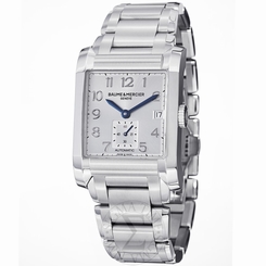 Baume & Mercier Mens Hampton Silver Dial Stainless Steel Watch A10047