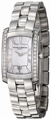 LOW PRICED NEW BAUME et MERCIER WOMENS HAMPTON MILLEIS DIAMOND BEZEL WATCH 8745