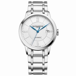 NEW 10215 BAUME AND MERCIER CLASSIMA M0A10215 MOA10215 STAINLESS STEEL