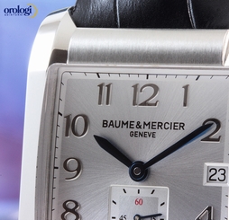 Baume & Mercier Men's Hampton Automatic Steel on Black Leather Silver Face