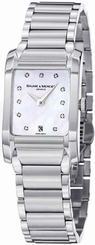 New Ladies Baume & Mercier Diamant Diamond MOP Pearl Dial Watch MOA08573 8573