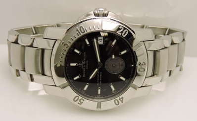 Baume & Mercier 65353 Stainless Steel 38mm Automatic Black Dial with Box
