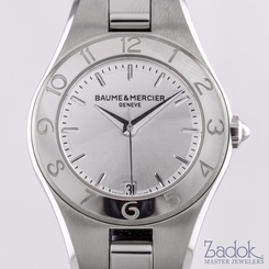Baume & Mercier Linea Stainless Steel Quartz 27mm Ladies' Watch Date M0A10009
