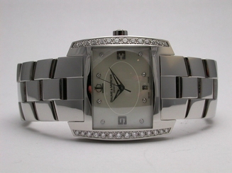 BAUME & MERCIER DIAMOND HAMPTON SPIRIT STYLE 8515 QUARTZ dia ANALOG LADIES WATCH