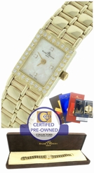 Ladies Baume & Mercier 14K Yellow Gold Diamond MOP Mother of Pearl Swiss Watch