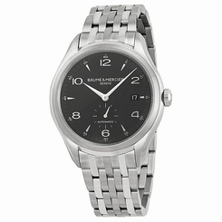 Baume and Mercier Clifton Black Dial Stainless Steel Mens Watch 10100 7613268002995
