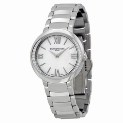 Baume Et Mercier Promesse Mother of Pearl Dial Stainless Steel Ladies Watch 7613268327531