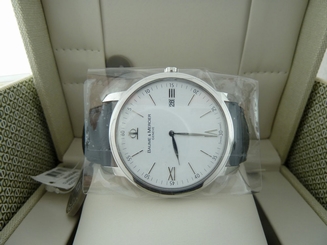 NEW Baume & Mercier Classima 42mm Black Leather Strap Quartz Men's Watch 8485 7612456273315