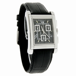 Bedat No.7 Chronopocket Mens Black Strap Swiss Quartz Watch 778.010.320
