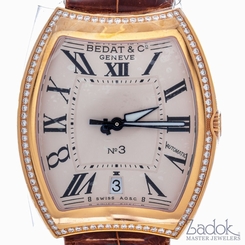 Bedat & Co. No. 3 33.5mm Ladies' 18kt Rose Gold Automatic Watch Exhibition Back