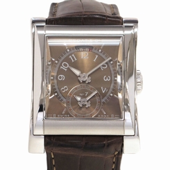 Pre-Owned BEDAT & CO. Dual Time B787.010.410 Men's SS/Leather Brown Automatic,MD