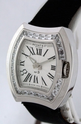 NEW Bedat & Co. No.3 RARE $25,500.00 Baguette Diamonds 18k White Gold watch.