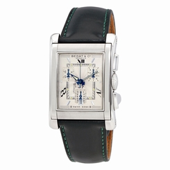 Bedat No. 7 Silver Dial Chronograph Black Leather Mens Watch 778.010.610-GRN