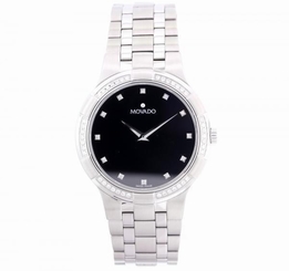 Movado 0606000 Men's Metio Diamond Stainless Steel Watch