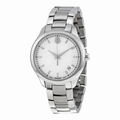 Movado Bellina White Mother Of Pearl Dial Stainless Steel Women's Watch 0606978