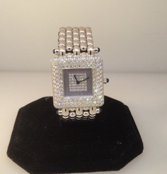 CHOPARD CLASSIC SQUARE GOLD DIAMOND WOMEN"S WATCH 10/6889 NEW! $46,470 RETAIL!