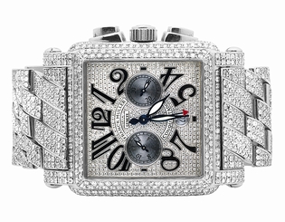 Mens Franck Muller King Conquistador Cortez Iced Out Diamond Watch 31.50 Ct