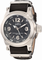 Invicta 10515 I Force Date Swiss Quartz Gray Dial Leather Band Mens Watches