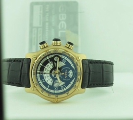 Ebel Men`s  1911 BTR139 Chrono 18K Rose Gold Watch LIMITED EDITION COMPLETE MINT