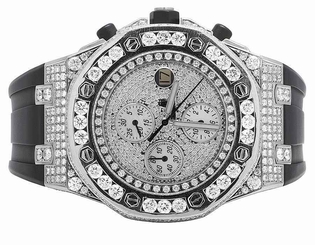 Mens 42 MM Audemars Piguet Royal Oak Offshore Rubber with 15.5 Ct of VS Diamond