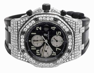 Mens 42 MM Audemars Piguet Royal Oak Offshore Rubber with 10.5 Ct of VS Diamond