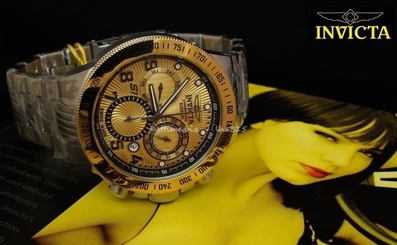 New Invicta S1 Rally Swiss Made Quartz Chronograph Stainless Steel Watch 15446