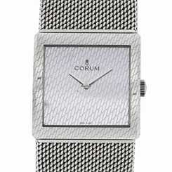 Corum Buckingham Steel Mesh Women's Bangle Square Watch 157.171.20.B200 NEW HOT!